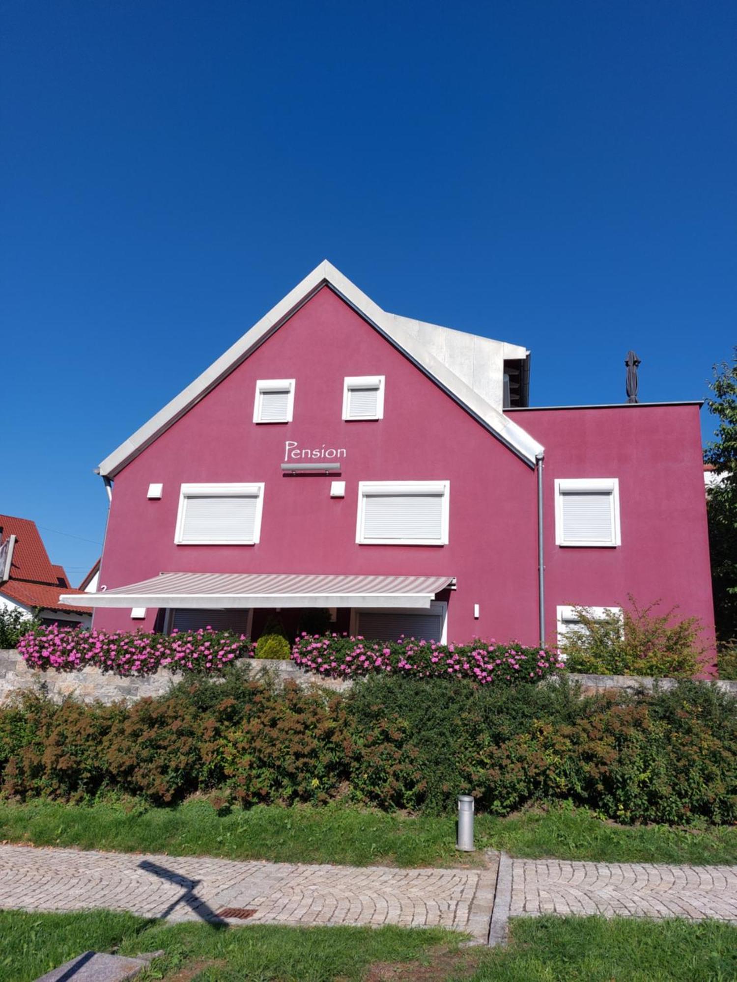 Pension Am Kirchberg Wehringen ภายนอก รูปภาพ