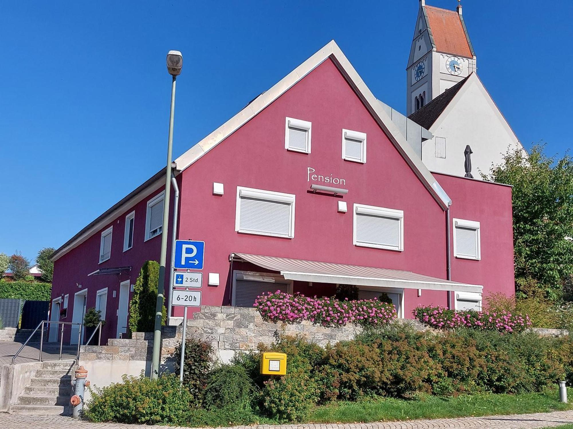 Pension Am Kirchberg Wehringen ภายนอก รูปภาพ